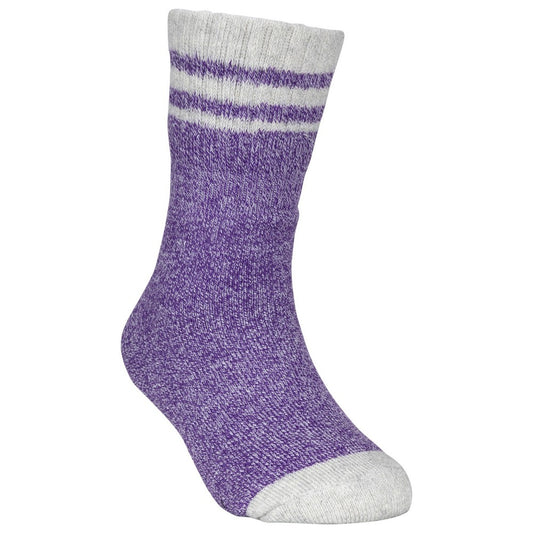 Purple Marl - Front - Trespass Childrens-Kids Vic Anti-Blister Boot Socks