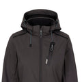 Dark Grey - Side - Trespass Womens-Ladies Neman TP75 Soft Shell Jacket