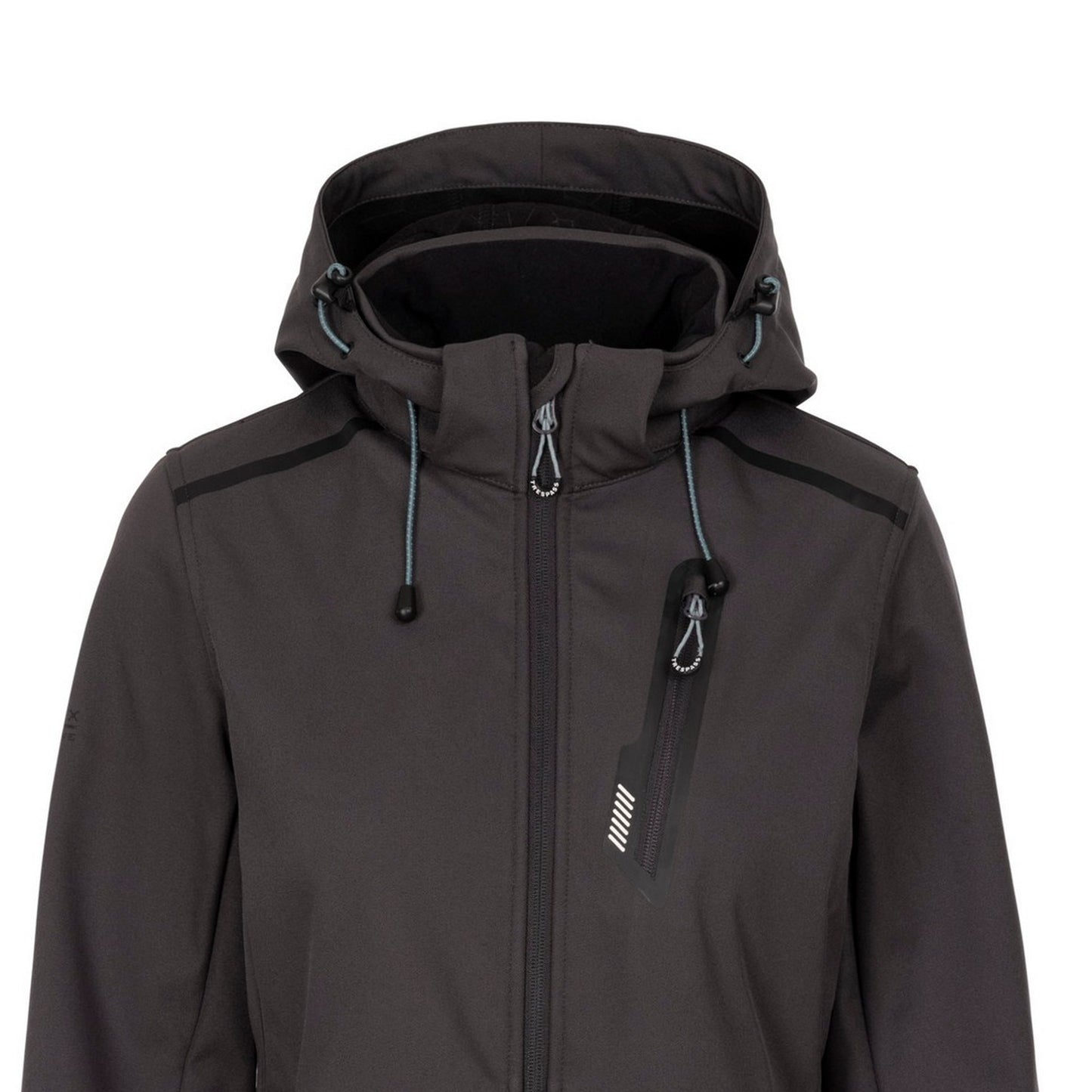 Dark Grey - Side - Trespass Womens-Ladies Neman TP75 Soft Shell Jacket