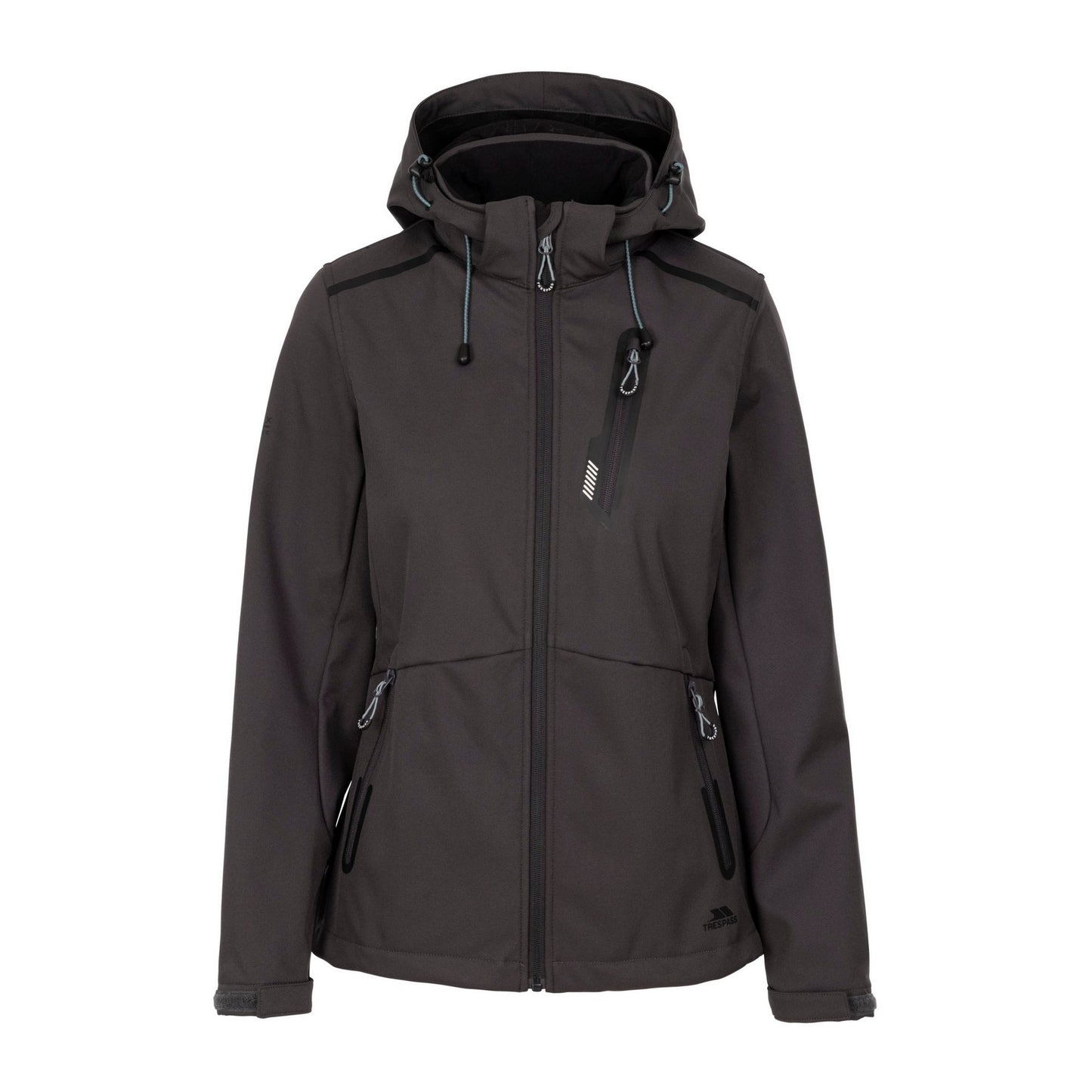 Dark Grey - Front - Trespass Womens-Ladies Neman TP75 Soft Shell Jacket