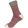Grey-Cherry Marl - Side - Trespass Unisex Adult Inigo Socks