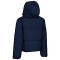 Navy - Back - Trespass Girls Missie Logo Jacket