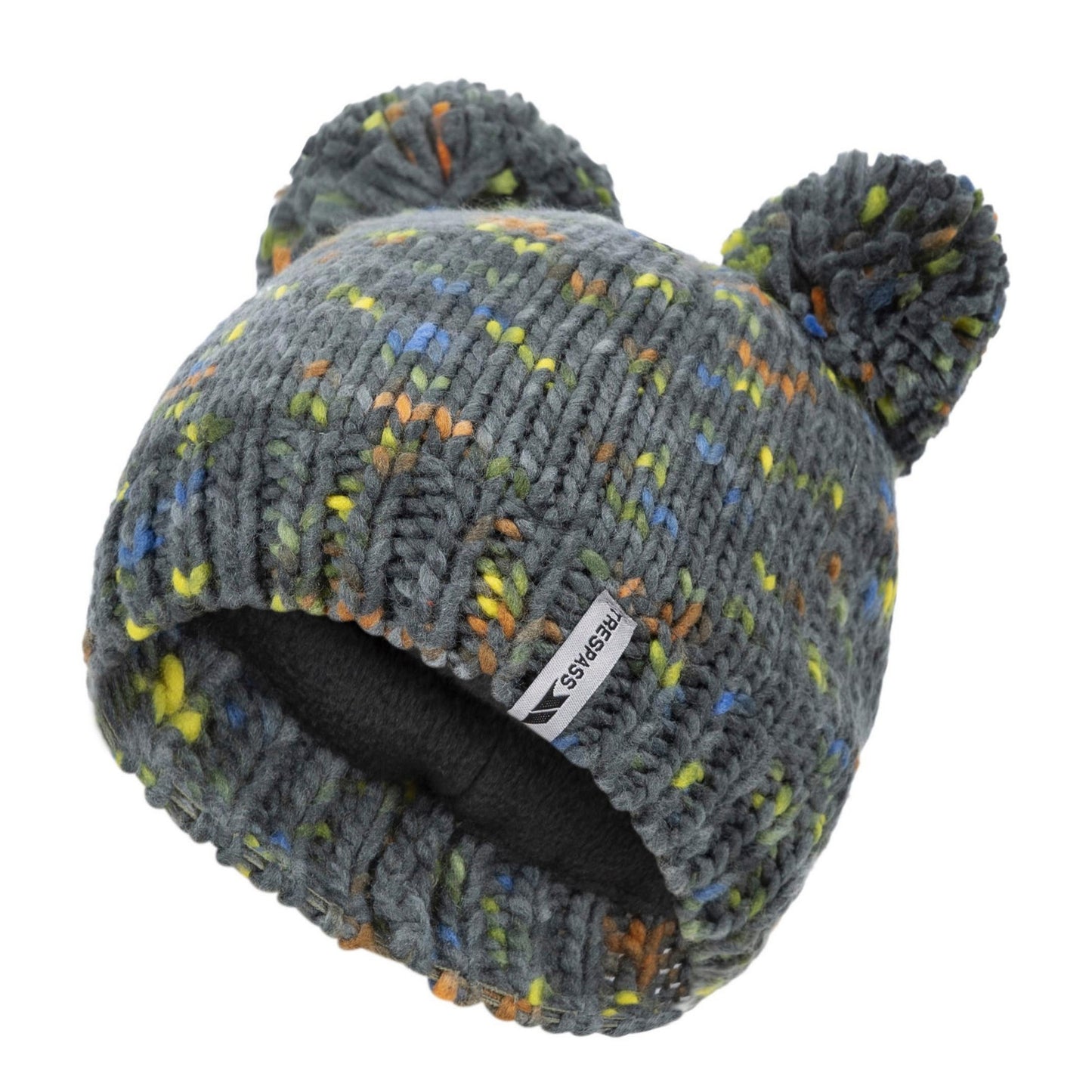 Spruce Green - Back - Trespass Childrens-Kids Ted Pom Pom Beanie
