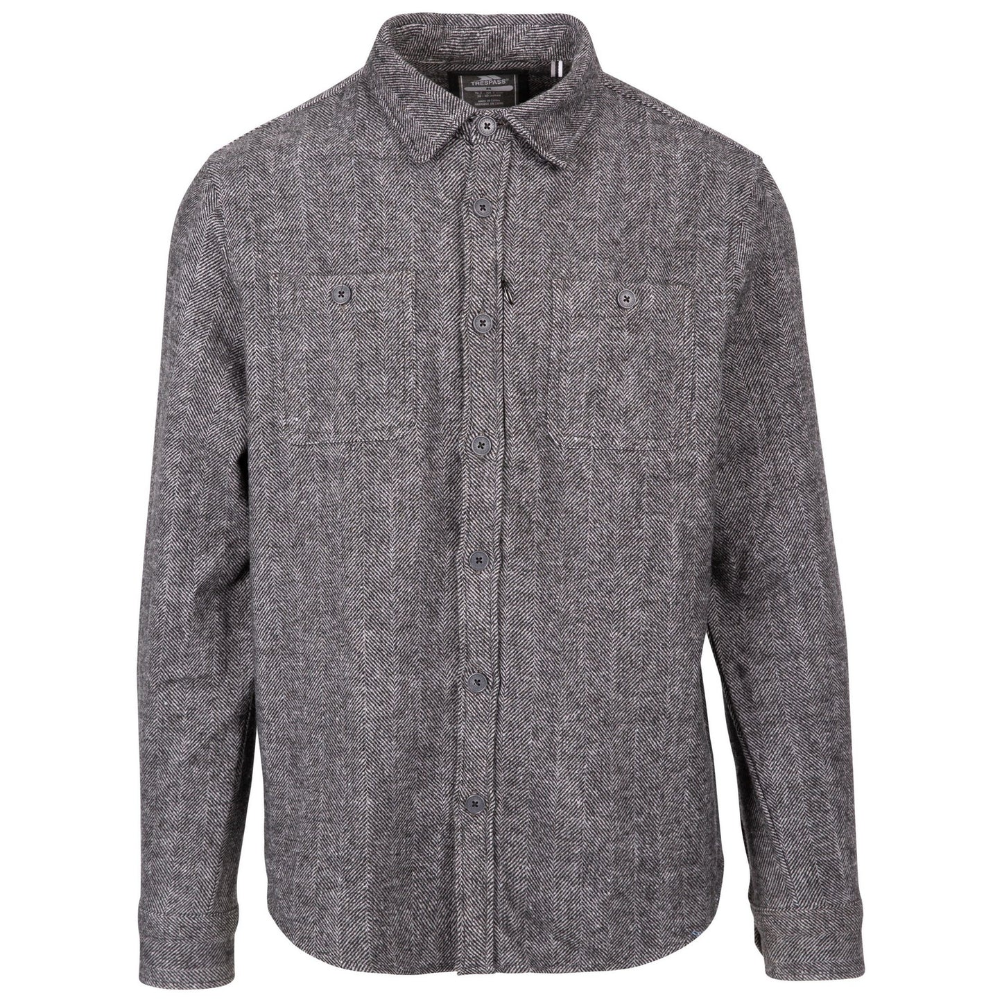 Grey - Front - Trespass Mens Potsgrove Shirt