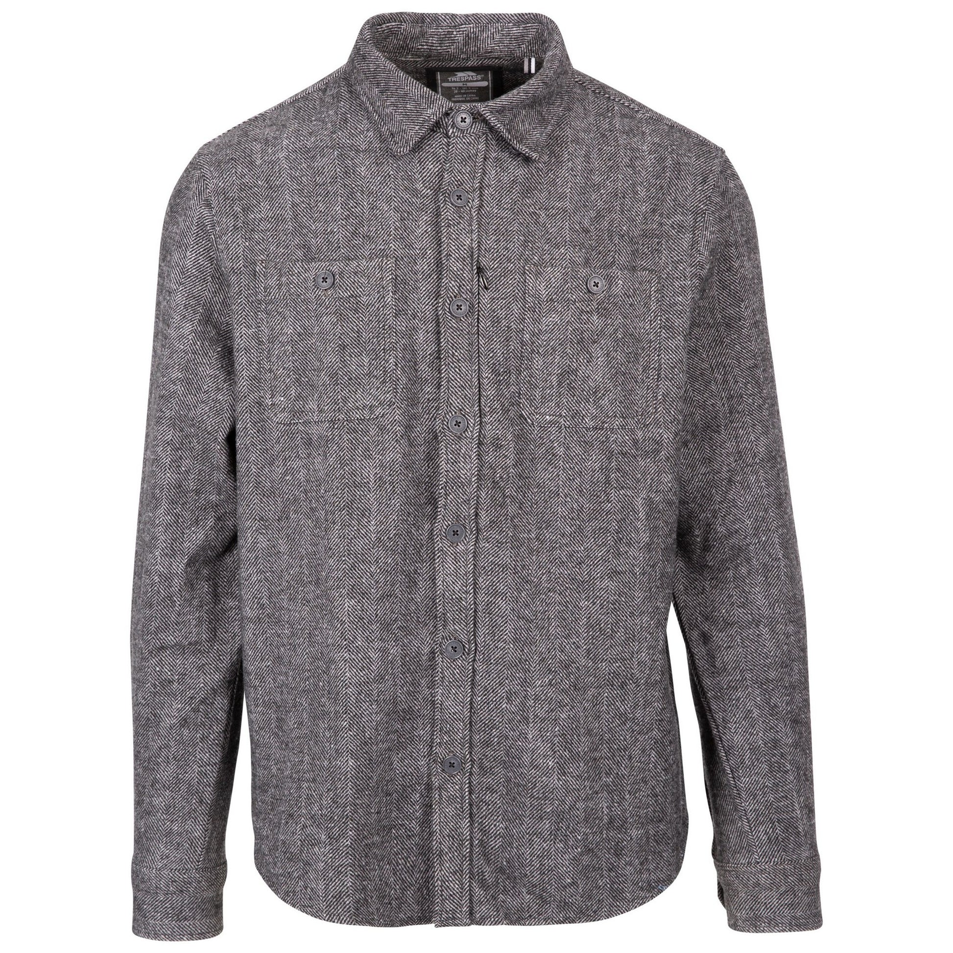 Grey - Front - Trespass Mens Potsgrove Shirt