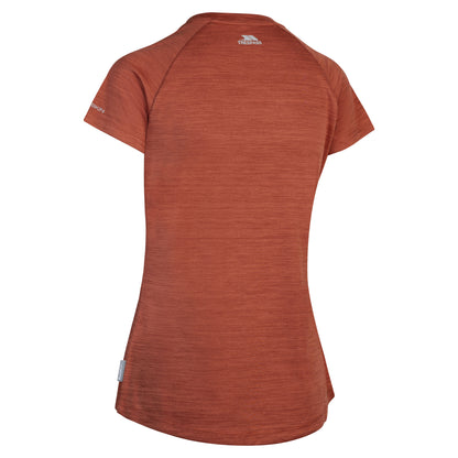 Burnt Sienna Marl - Back - Trespass Womens-Ladies Vickland TP75 Active T-Shirt