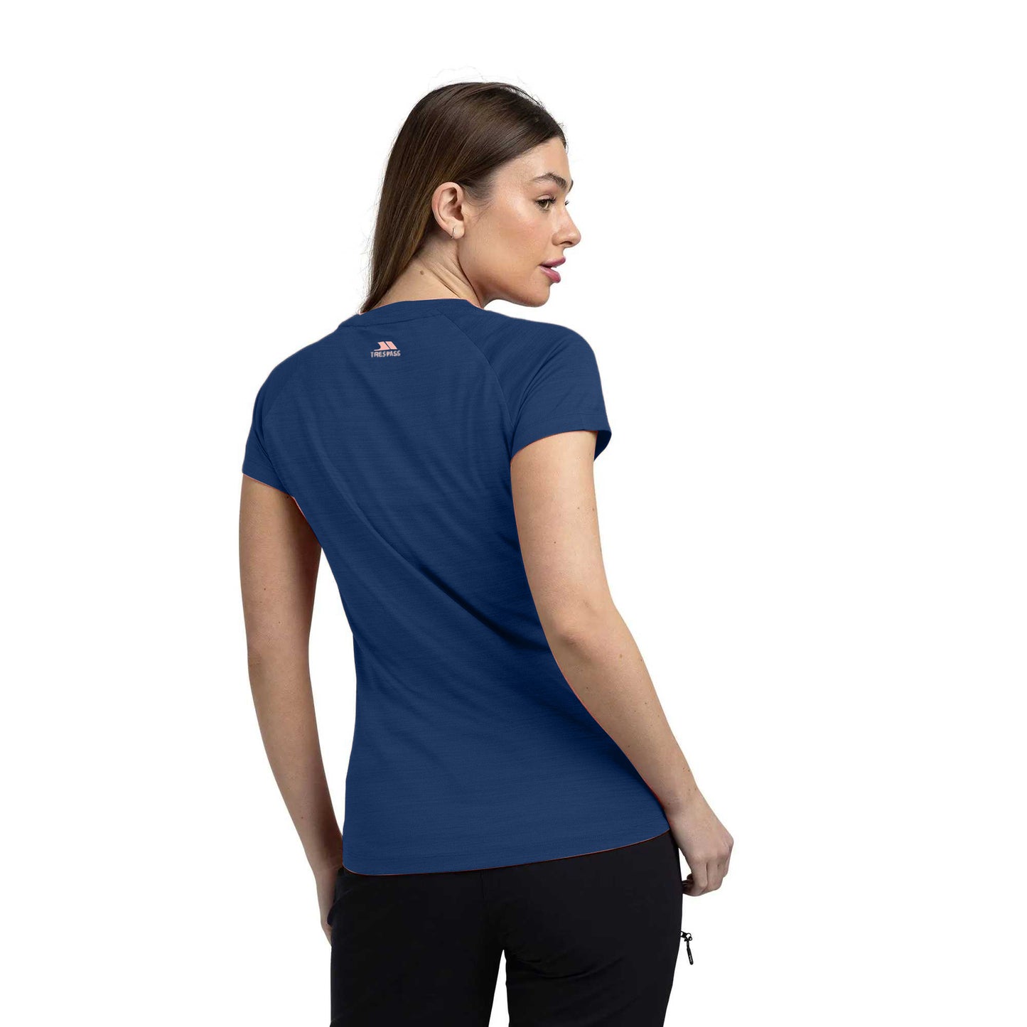 Navy Marl - Pack Shot - Trespass Womens-Ladies Vickland TP75 Active T-Shirt