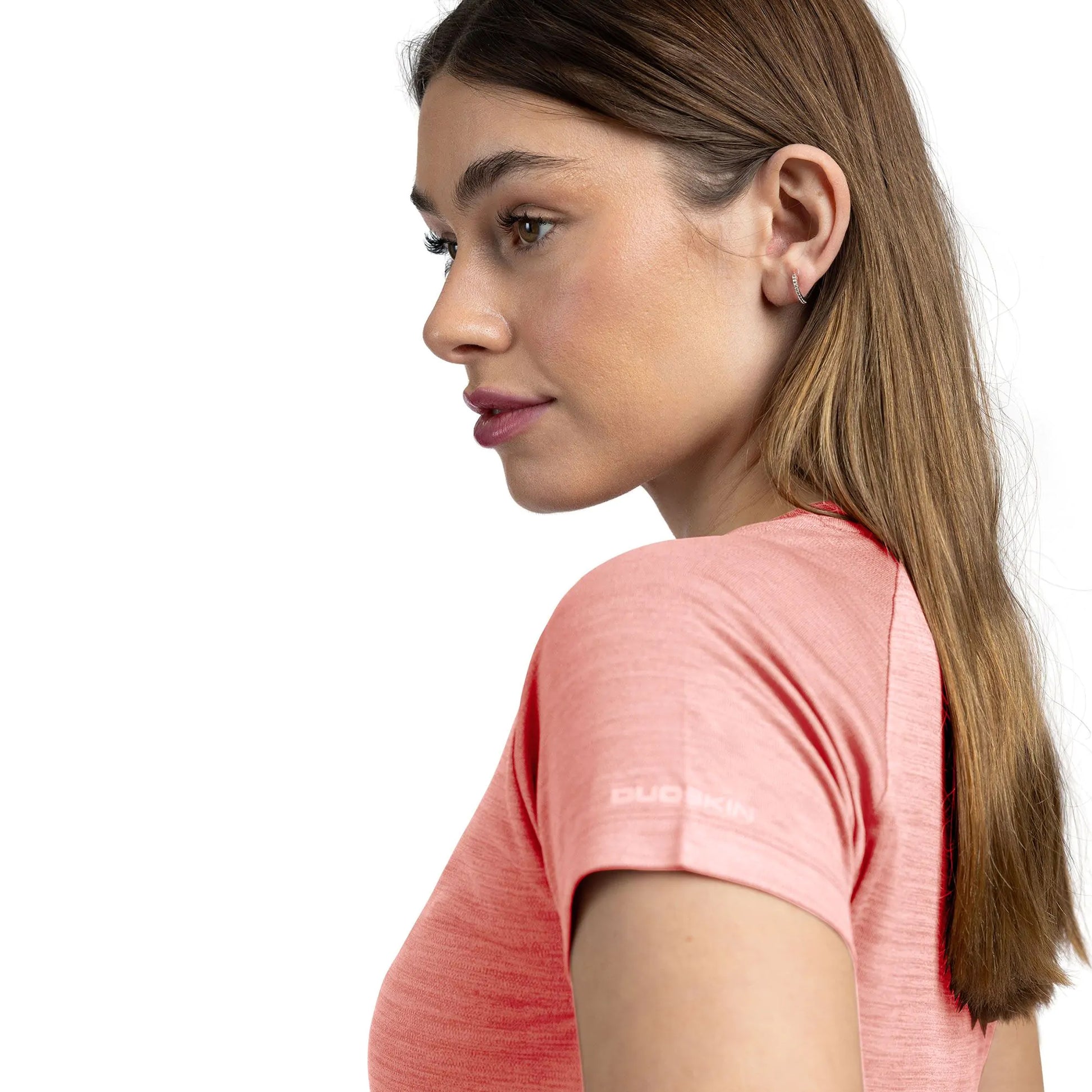 Pink Shell Marl - Side - Trespass Womens-Ladies Vickland TP75 Active T-Shirt