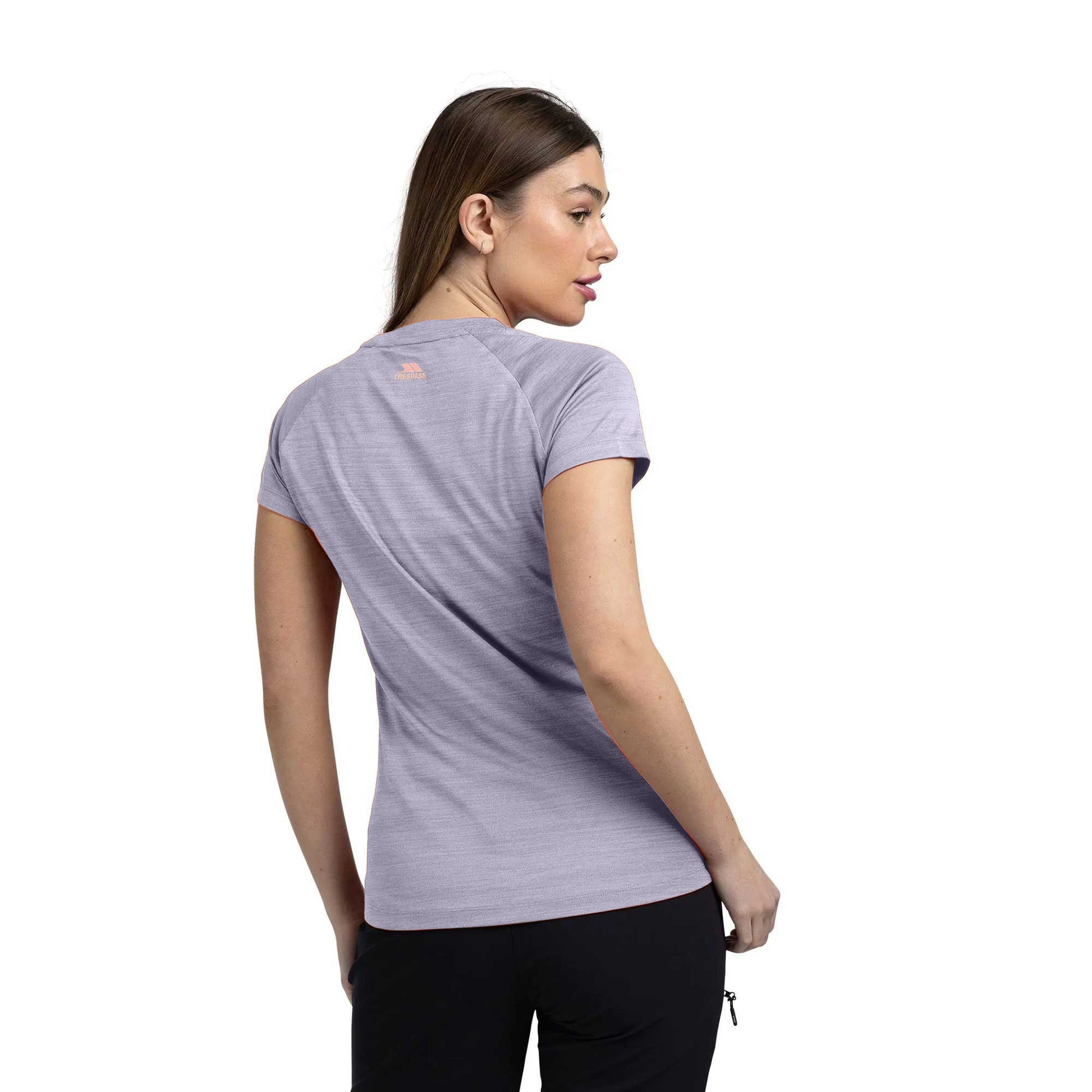 Sky Blue Marl - Pack Shot - Trespass Womens-Ladies Vickland TP75 Active T-Shirt
