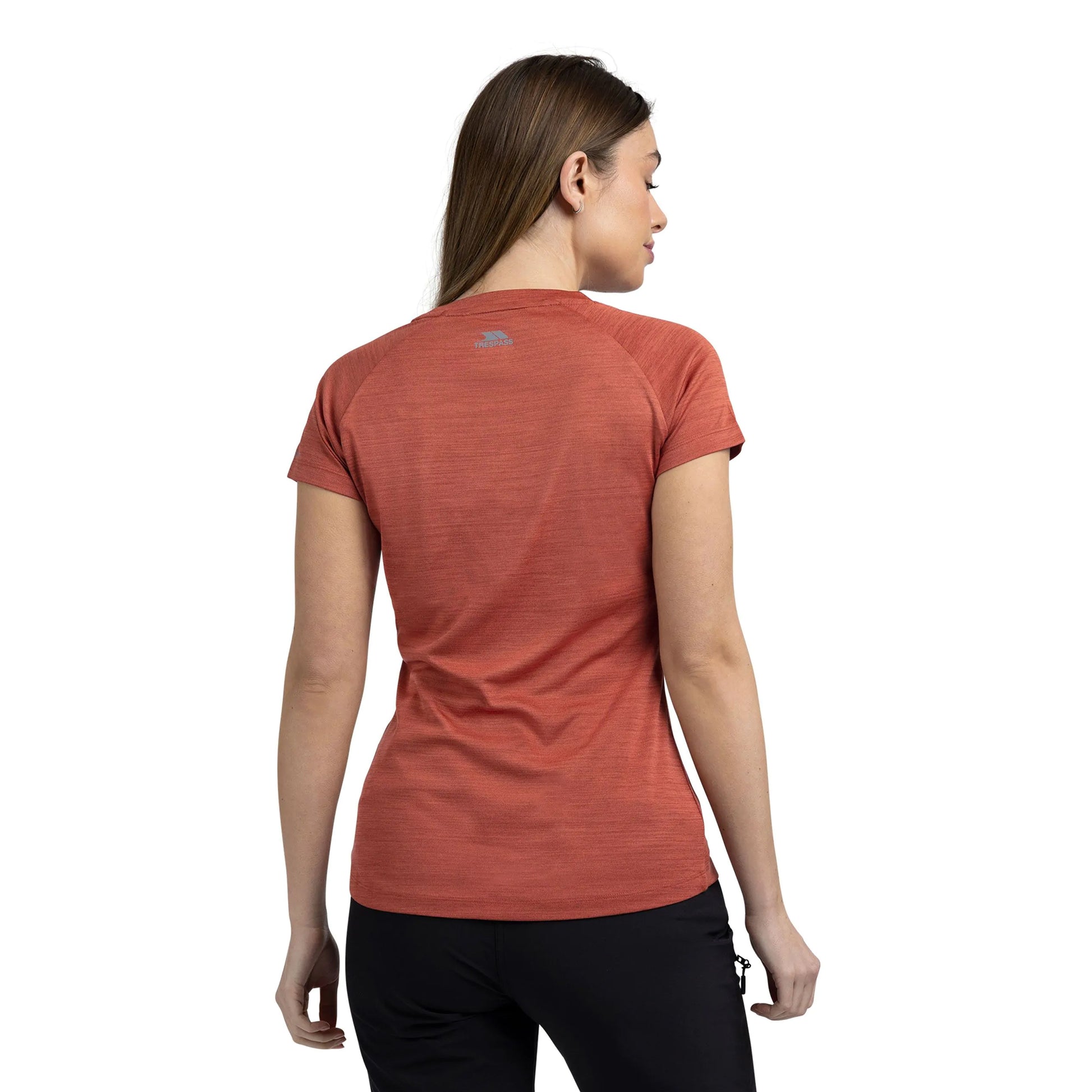 Burnt Sienna Marl - Pack Shot - Trespass Womens-Ladies Vickland TP75 Active T-Shirt