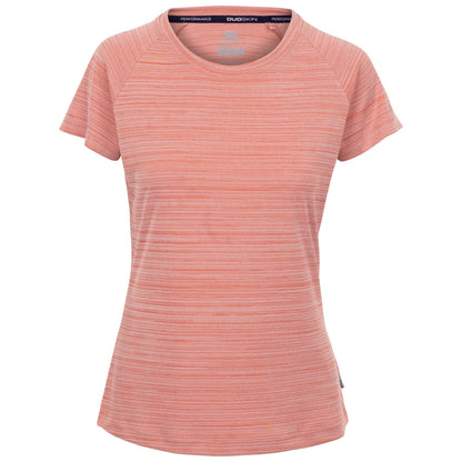Pink Shell Marl - Front - Trespass Womens-Ladies Vickland TP75 Active T-Shirt
