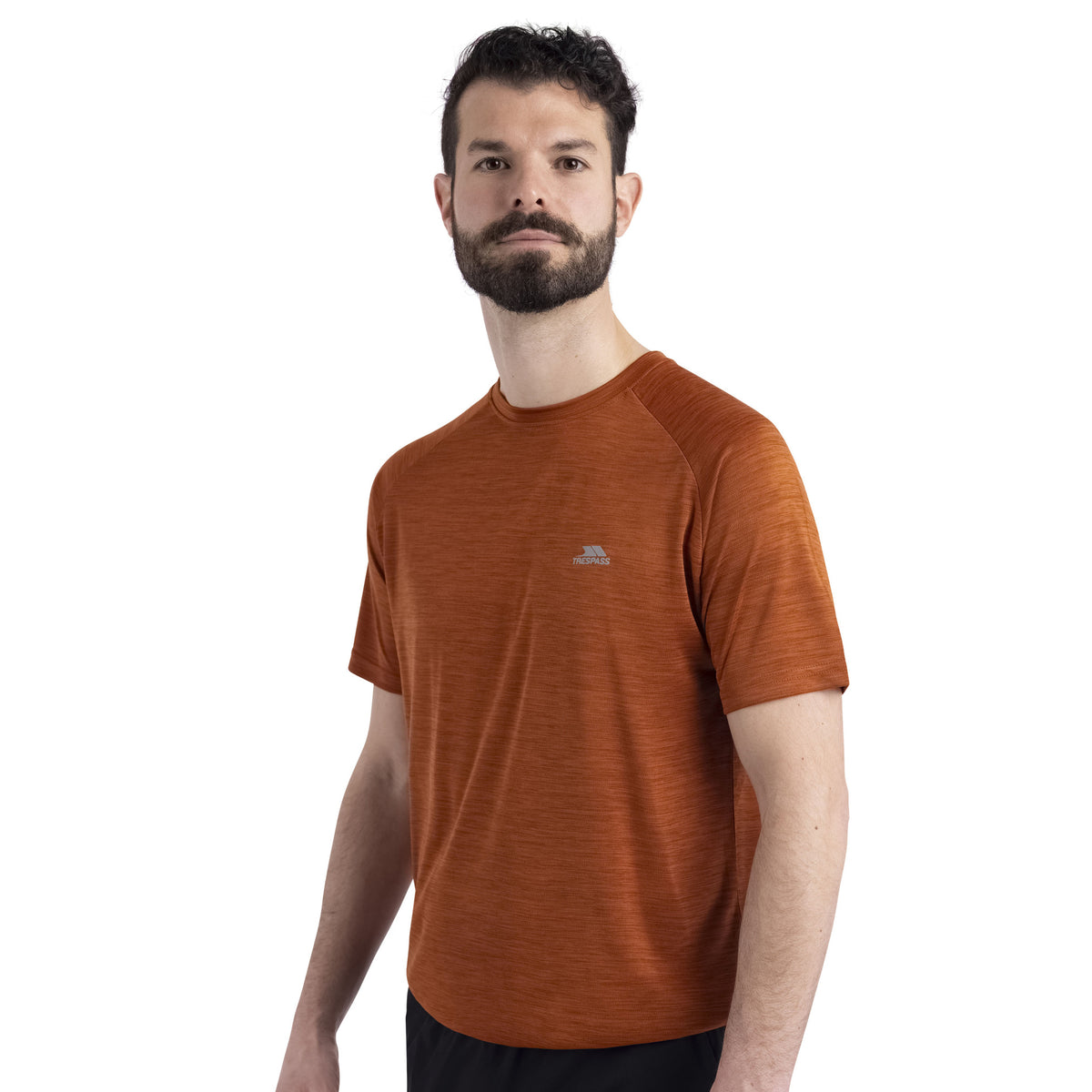 Burnt Orange Marl - Side - Trespass Mens Leecana TP75 T-Shirt