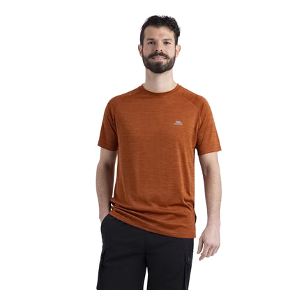 Burnt Orange Marl - Lifestyle - Trespass Mens Leecana TP75 T-Shirt