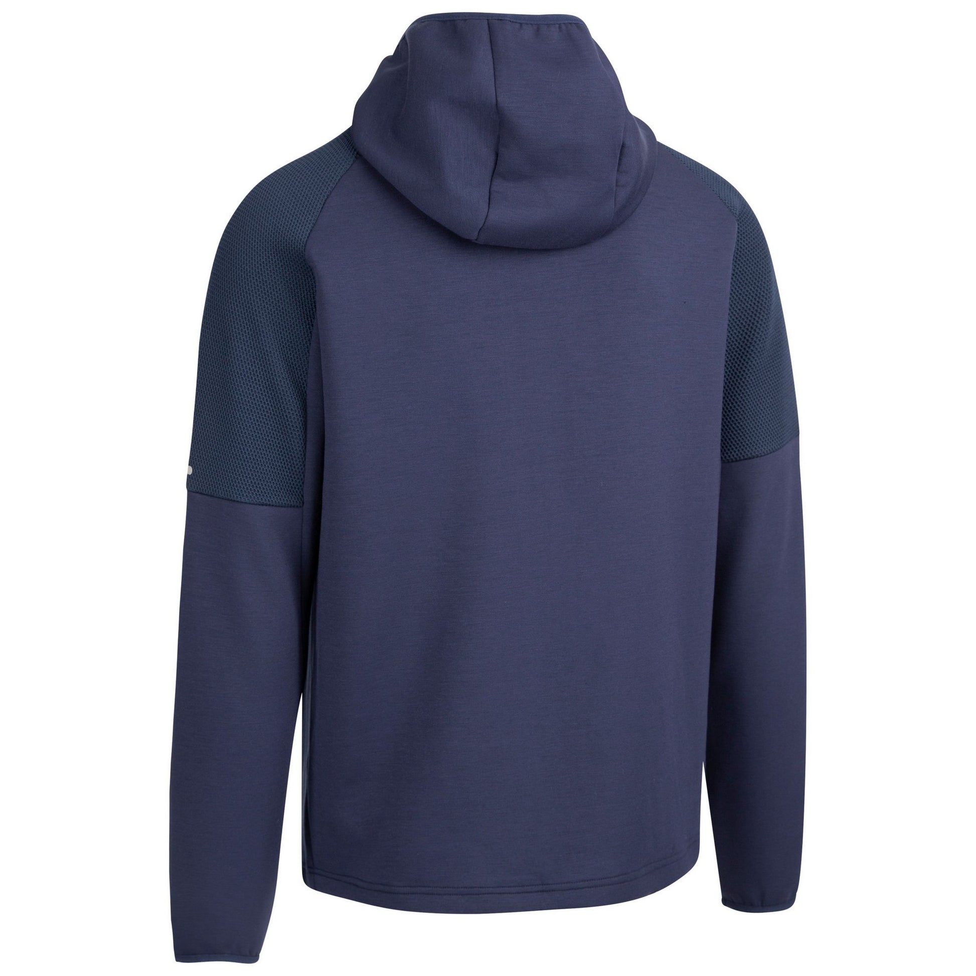 Navy - Back - Trespass Mens Bani Active Full Zip Hoodie