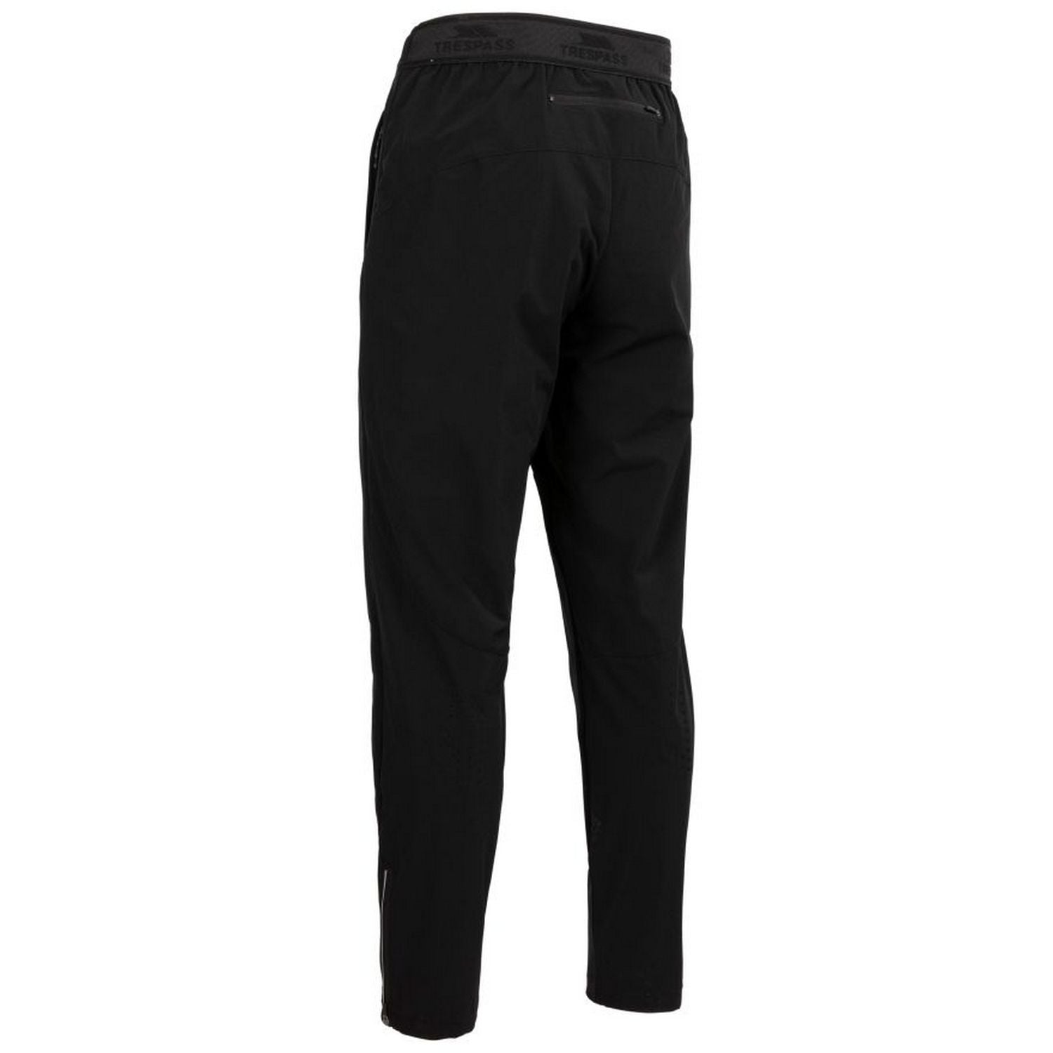 Black - Back - Trespass Mens Cliffmen TP75 Active Jogging Bottoms