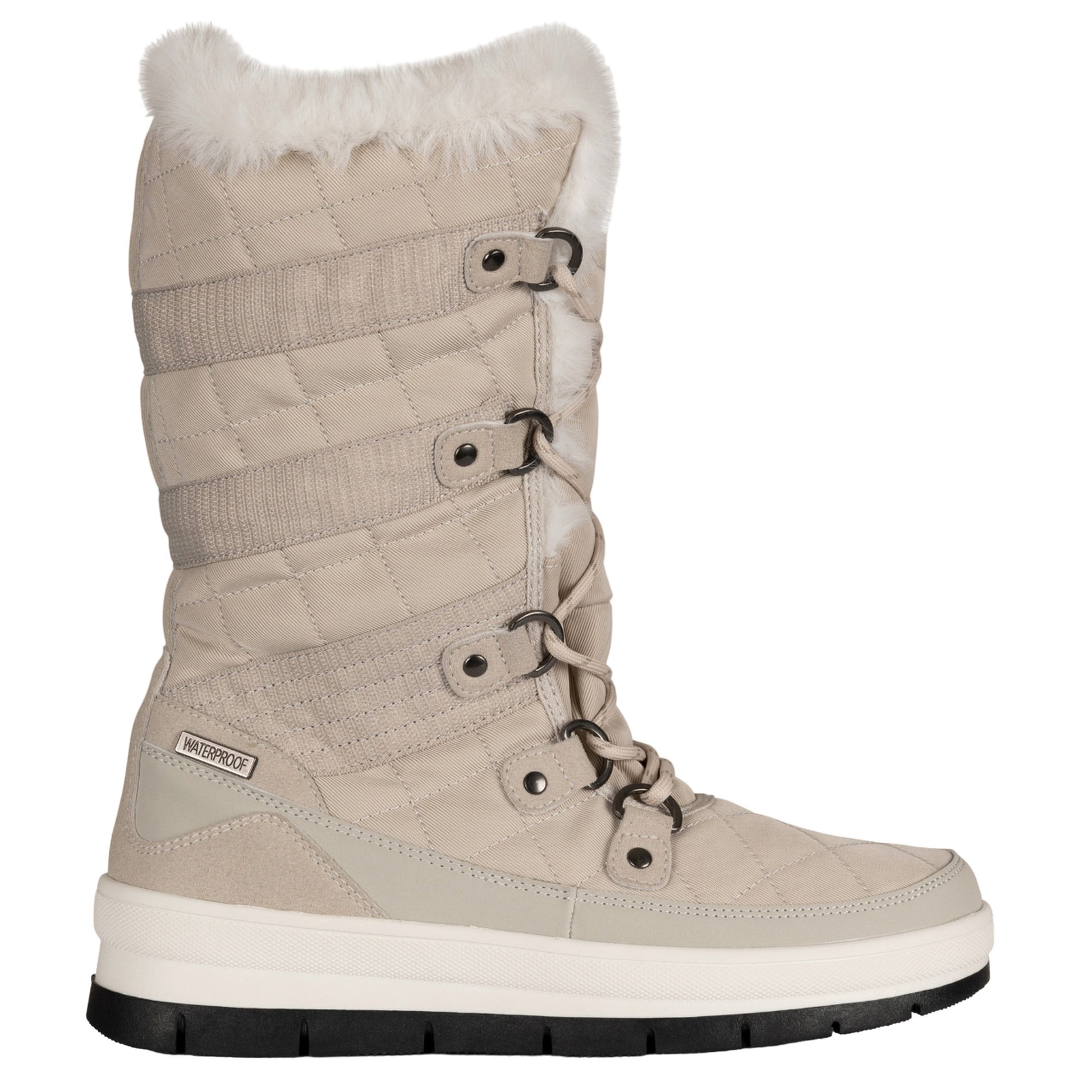 Stone - Back - Trespass Womens-Ladies Evelyn Snow Boots