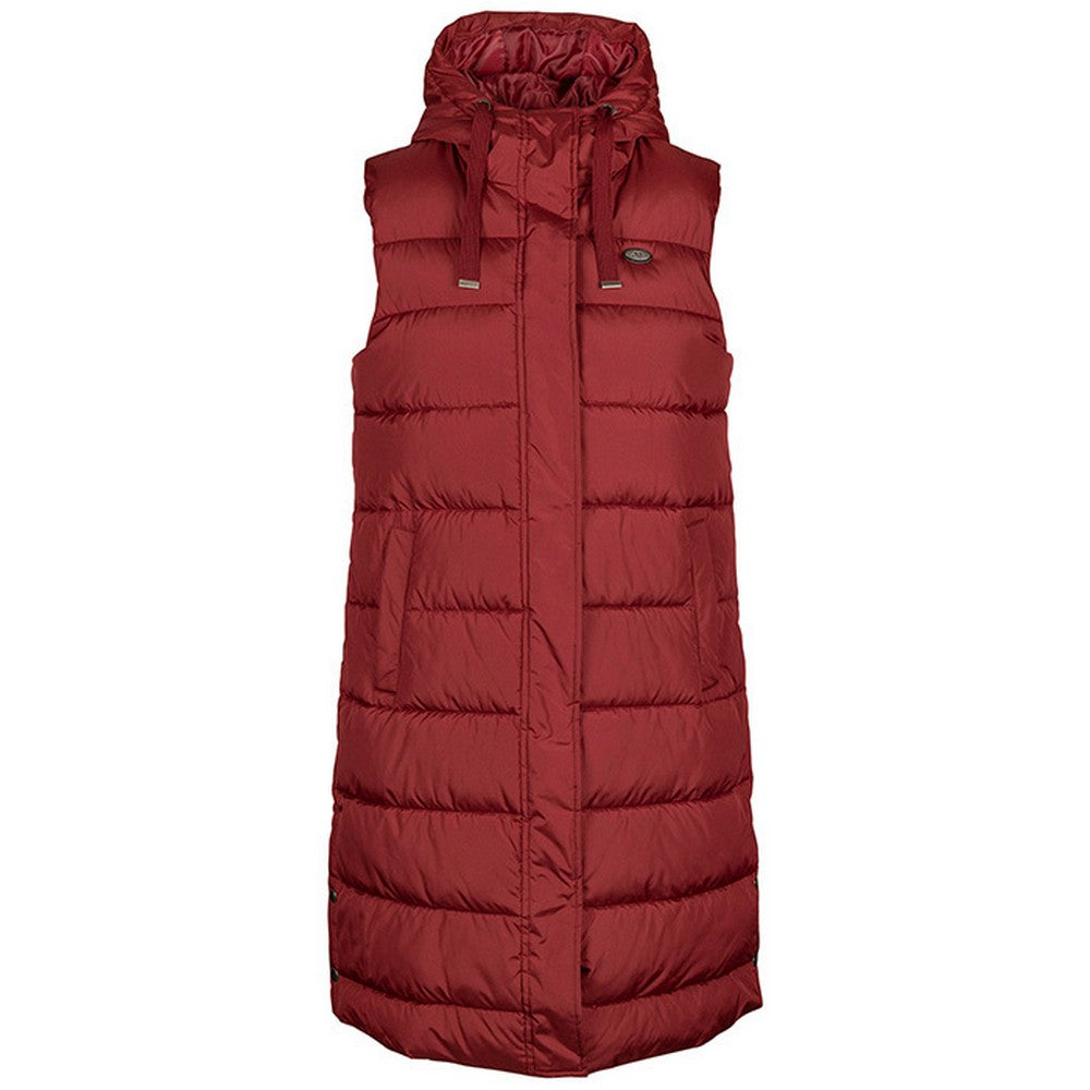 Dark Cherry - Front - Trespass Womens-Ladies Leona Quilted Gilet