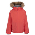 Peach Blush - Front - Trespass Childrens-Kids Fiona Ski Jacket