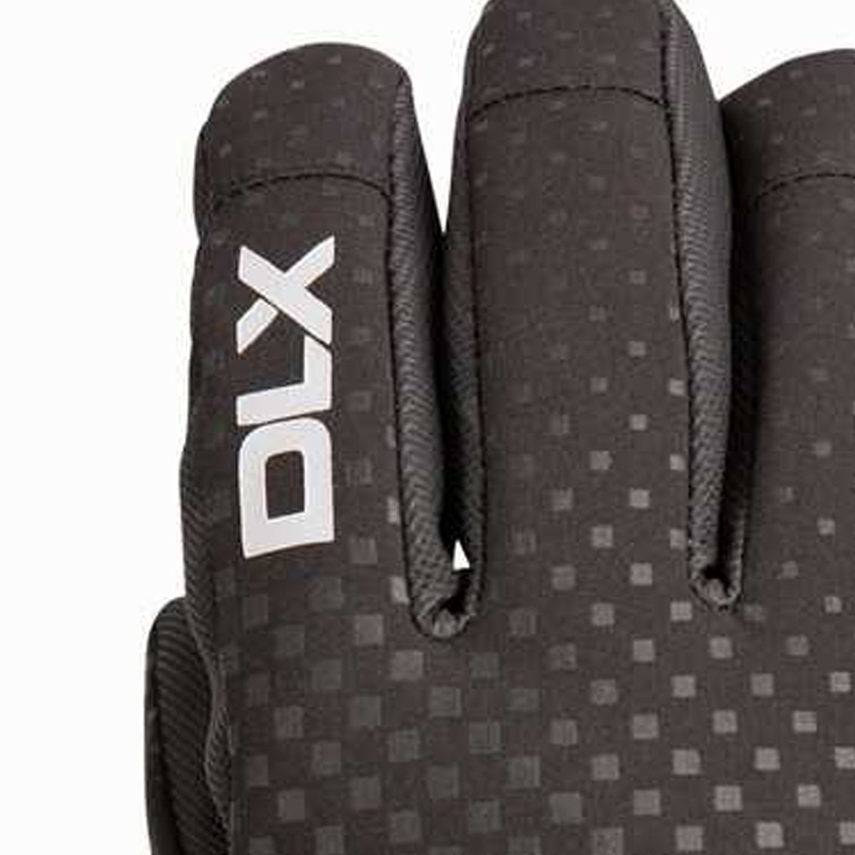 Black - Side - Trespass Childrens-Kids Alpeak Leather Gloves