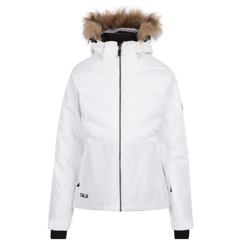 White - Front - Trespass Womens-Ladies Gaynor DLX Ski Jacket