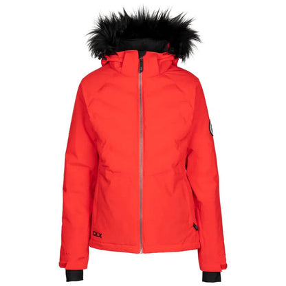 Red - Front - Trespass Womens-Ladies Gaynor DLX Ski Jacket