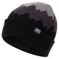 Storm Grey-Dark Grey-Black - Front - Trespass Mens Cobbler Beanie