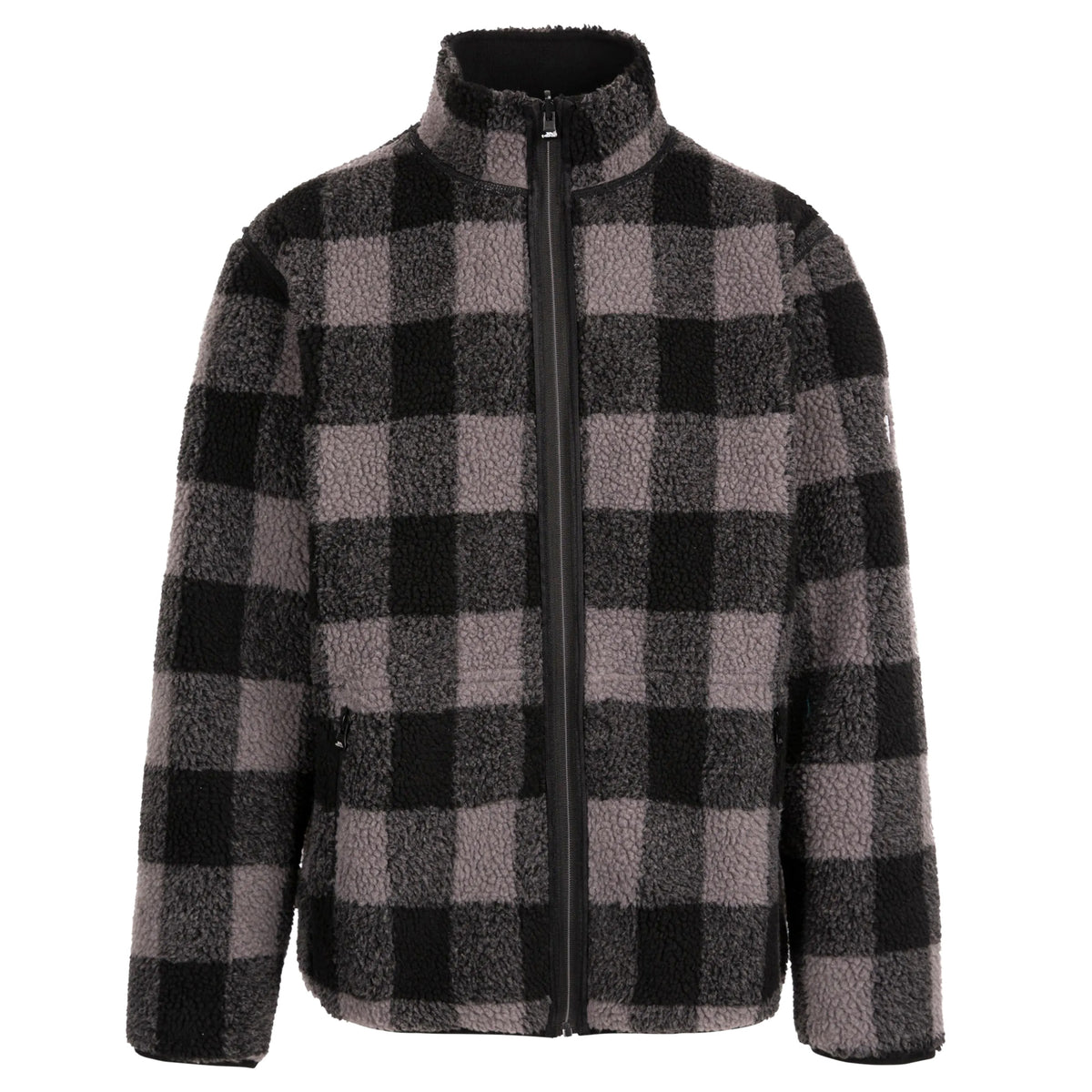 Black - Side - Trespass Mens Tatsfield Fleece Jacket