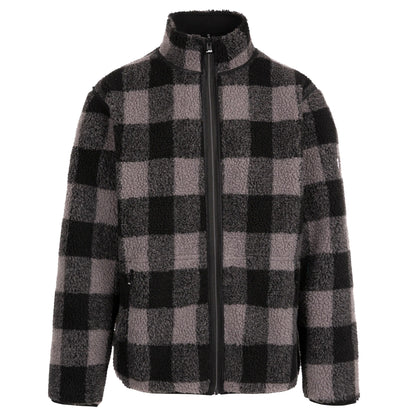 Black - Side - Trespass Mens Tatsfield Fleece Jacket