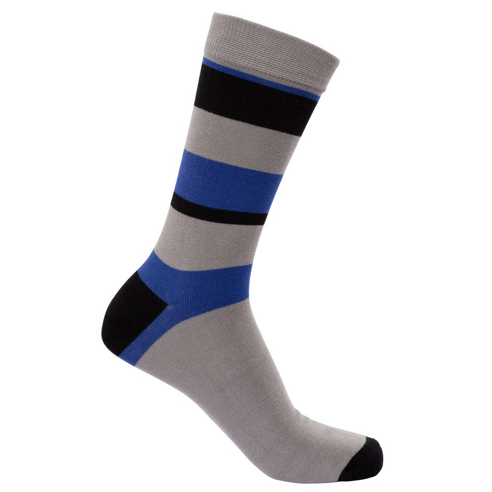 Black-Grey-Navy - Close up - Trespass Unisex Adult Cinque Socks (Pack of 5)
