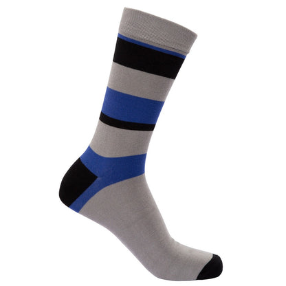 Black-Grey-Navy - Close up - Trespass Unisex Adult Cinque Socks (Pack of 5)