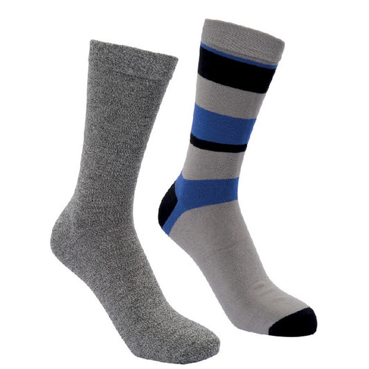 Black-Grey-Navy - Front - Trespass Unisex Adult Cinque Socks (Pack of 5)