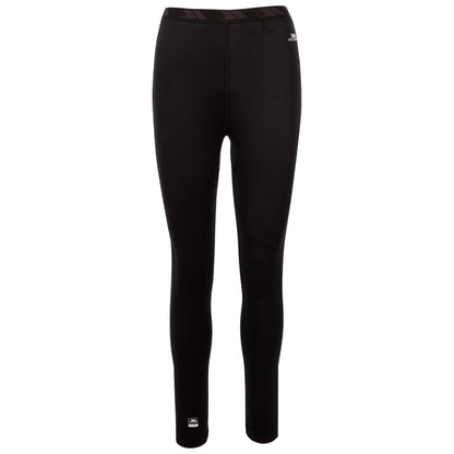 Black - Front - Trespass Womens-Ladies Flores Base Layer Bottoms
