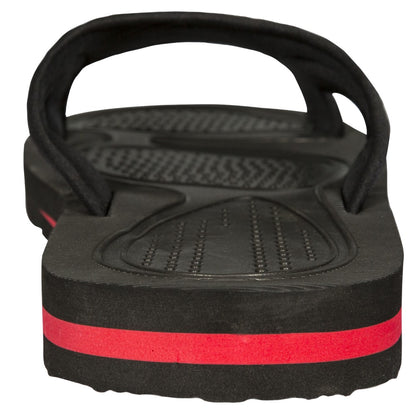 Black - Back - Trespass Mens Garo Contrast Flip Flops