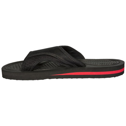 Black - Pack Shot - Trespass Mens Garo Contrast Flip Flops