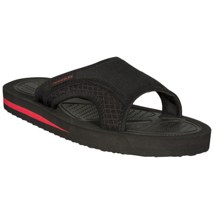 Black - Front - Trespass Mens Garo Contrast Flip Flops