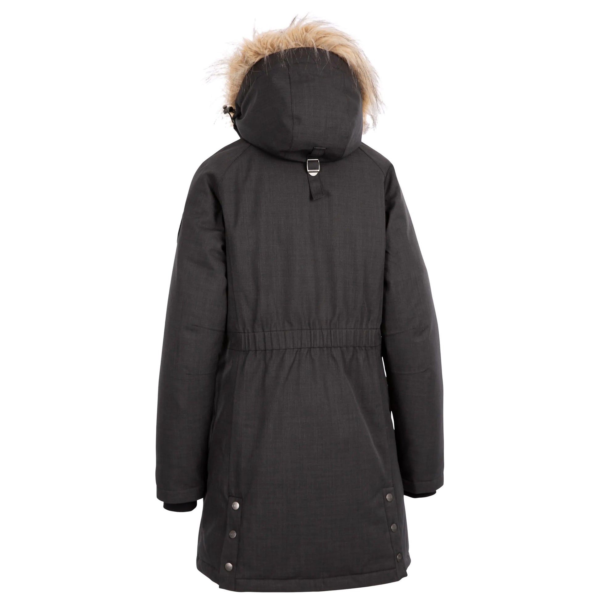Black Marl - Back - Trespass Womens-Ladies Dana Down Jacket