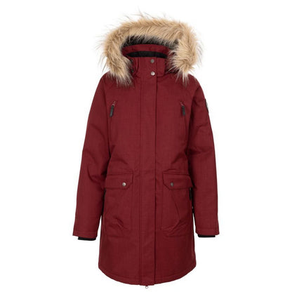 Dark Cherry Marl - Front - Trespass Womens-Ladies Dana Down Jacket