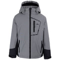 Storm Grey - Front - Trespass Boys Elder Contrast Jacket