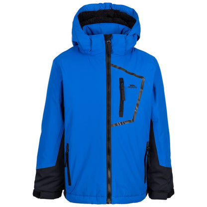 Blue - Front - Trespass Boys Elder Contrast Jacket