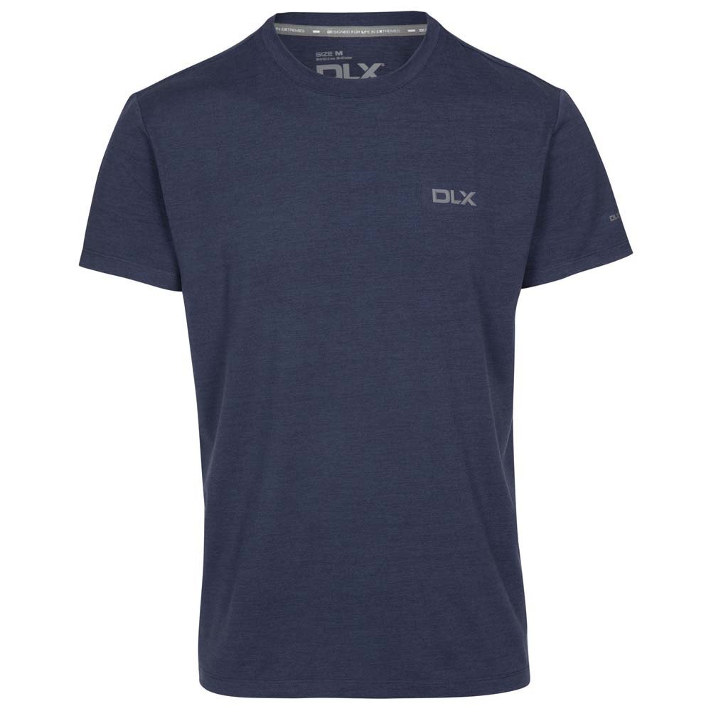 Navy Marl - Front - Trespass Mens Bradley DLX T-Shirt
