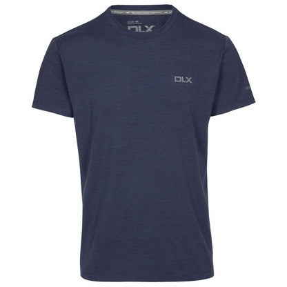 Navy Marl - Front - Trespass Mens Bradley DLX T-Shirt