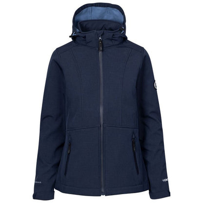 Navy Marl - Front - Trespass Womens-Ladies Christine DLX Soft Shell Jacket