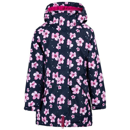 Navy - Front - Trespass Girls Arlene Padded Jacket
