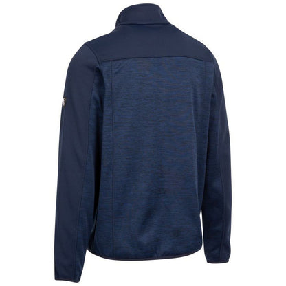 Navy - Back - Trespass Mens Thornage Fleece Jacket