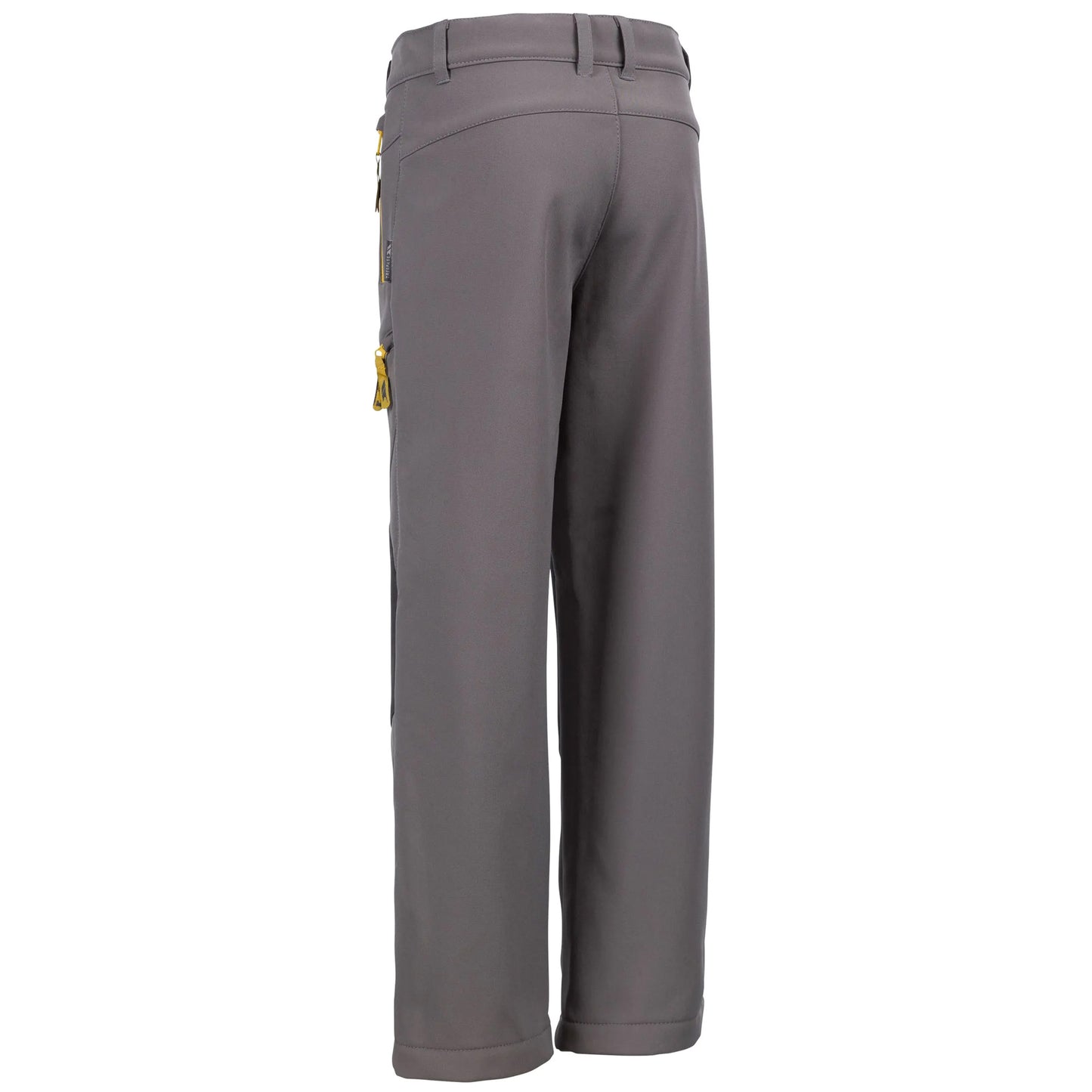 Storm Grey-Yellow Sulphur - Back - Trespass Childrens-Kids Hurry Hiking Trousers