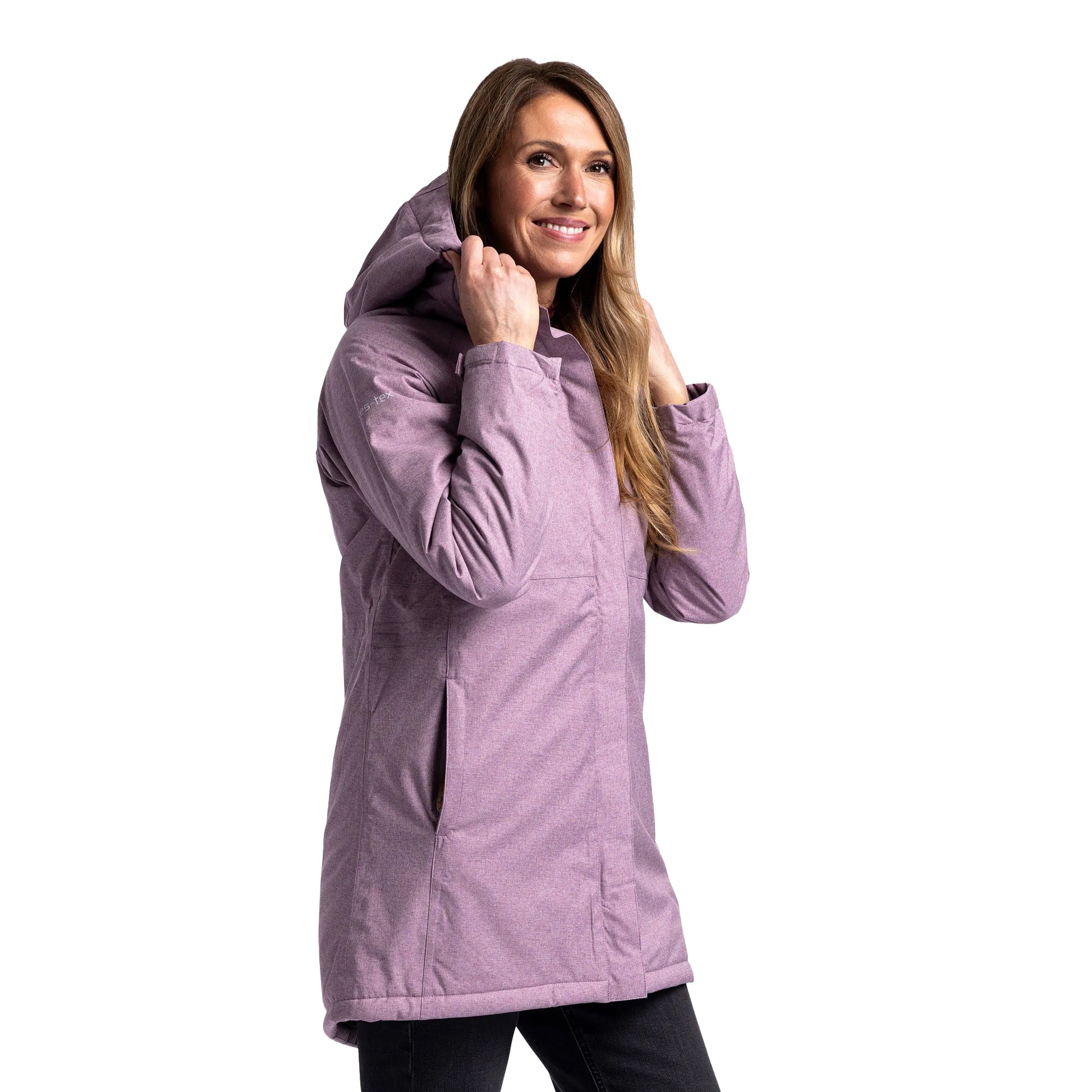 Rose Tone - Side - Trespass Womens-Ladies Wintertime Waterproof Jacket