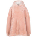 Misty Rose - Front - Trespass Unisex Adult Cosiness Oversized Hoodie Blanket