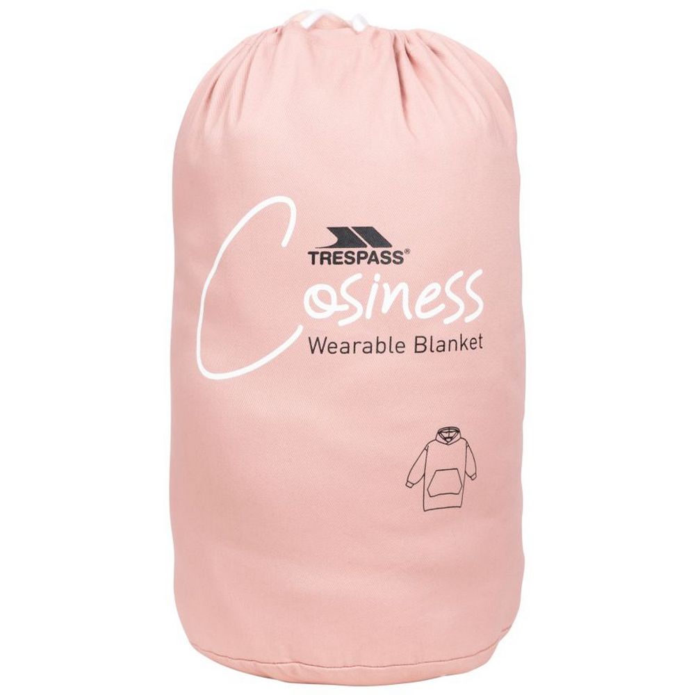 Misty Rose - Side - Trespass Unisex Adult Cosiness Oversized Hoodie Blanket