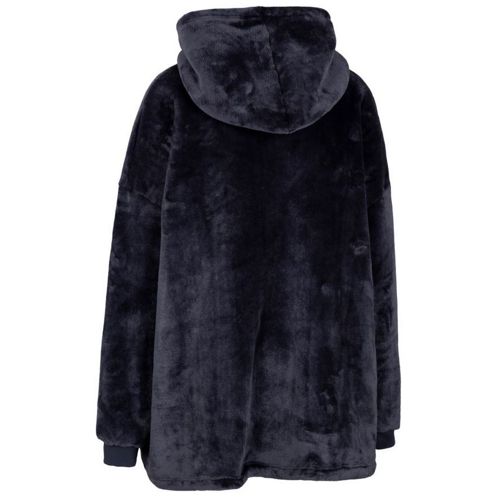 Navy - Back - Trespass Unisex Adult Cosiness Oversized Hoodie Blanket
