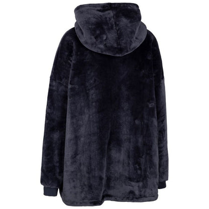 Navy - Back - Trespass Unisex Adult Cosiness Oversized Hoodie Blanket